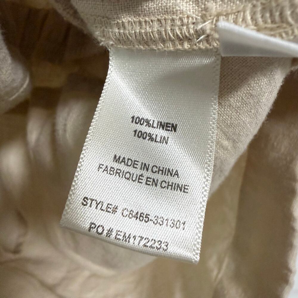 Anthropologie Cloth & Stone Women's Linen Utility Romper Size Large - Picture 8 of 12